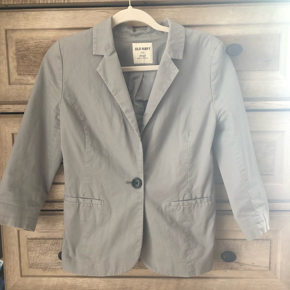 Grey old navy blazer